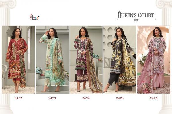 Shree Queens Court 2422 Cotton Designer Pakistani Salwar Suits Collection 